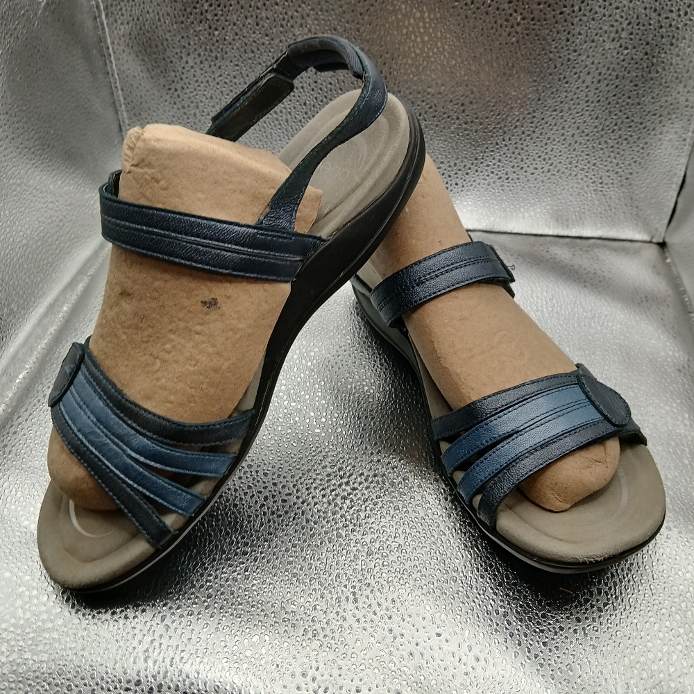 Abeo Blue Sandals Sporty Comfort Womens Size 8.5N